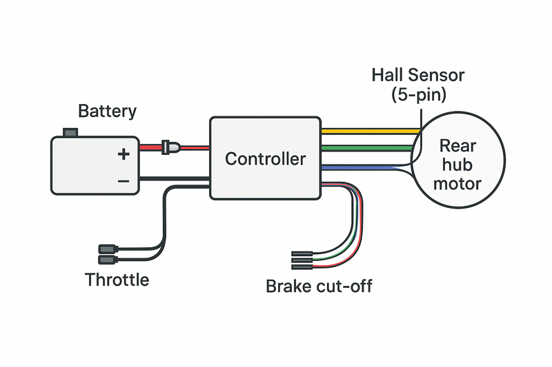 How to Wire or Rewire a Rear Hub Motor Electric Bike
