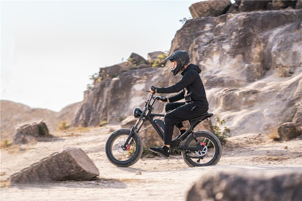 electric off road bicycles TST Bike for Adults 1500W Peak 20" Fat Tire All-Terrain E-Bike 60/110 Miles Electric Dirt Bike Whether youre exploring rural trails or city streets Off-Road Electric Bike Oz