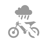 Do Not Park the Bike Outdoors in Stormy Weather