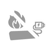 No Charging Near Flammables