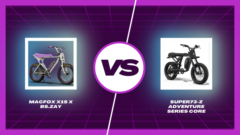 Macfox X1S x Bs.zay vs SUPER73 Z Adventure Series Core | Macfox
