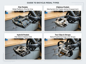 A Combination of 4 Bicycle Pedal Images