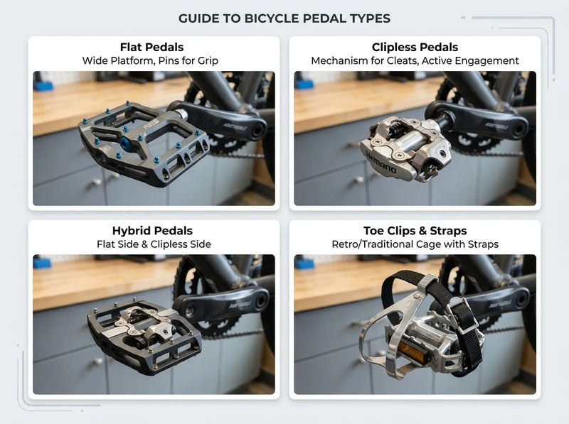 Types of Bicycle Pedals Explained for Beginners and Everyday Riders