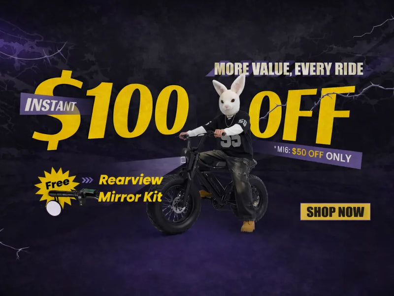Macfox E-bike Easter Sale: Up to $100 OFF + Free Mirror Kit