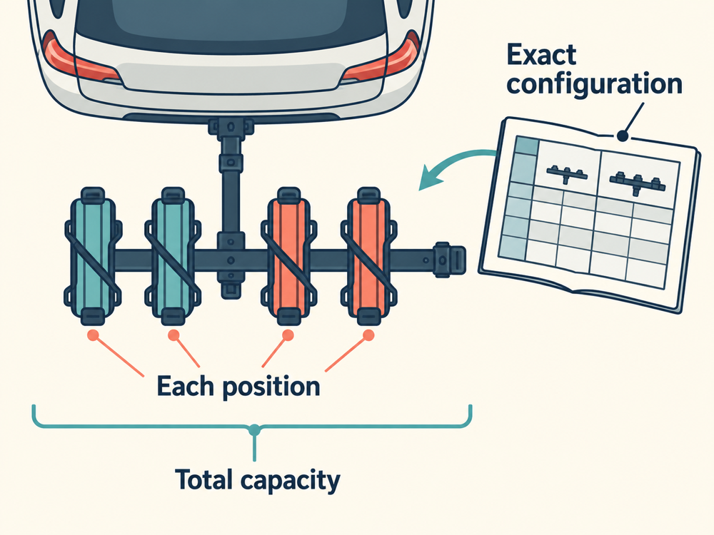 Bike Rack Add-Ons: Check the Weight Limit at Each Position