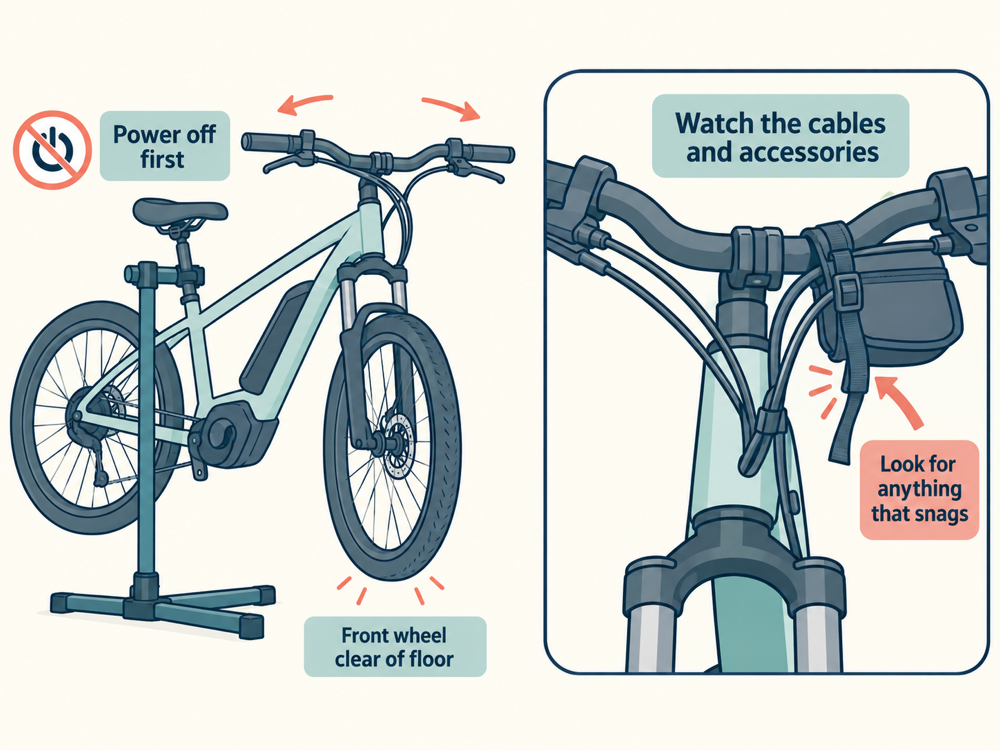 Handlebars Catch at the Center: Cable Pull or Headset Binding?