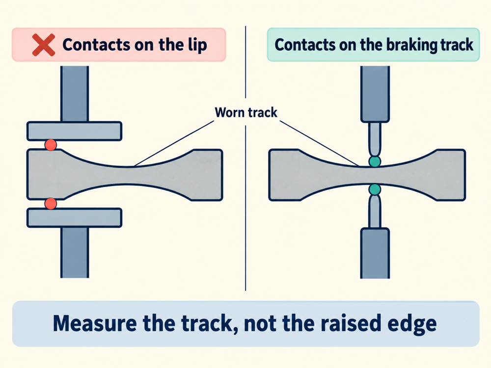 Rotor Wear Lip: How to Check the Braking Track Thickness