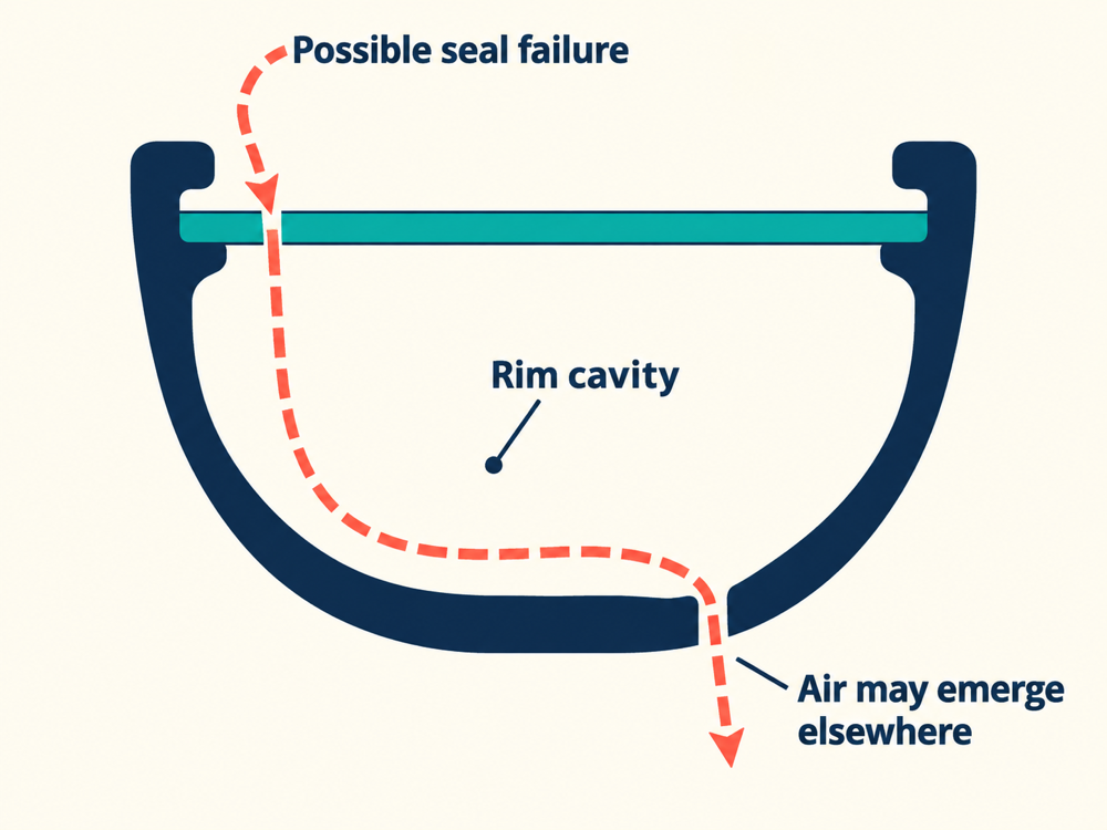 Tubeless Air Leaking From Spoke Holes: Find the Seal Failure