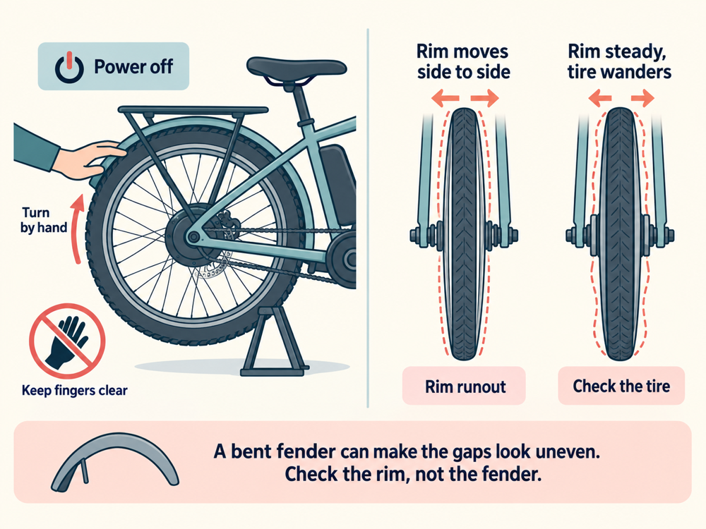 Wheel Runs True but Sits Off-Center: Seating or Wheel Dish?