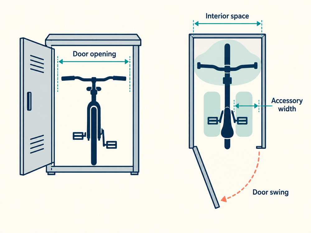 Your E-Bike Fits a Locker but the Door Will Not Close