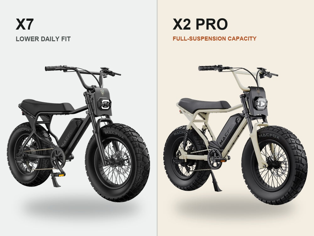 Macfox X2 Pro vs X7 eBike