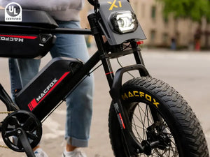 Front view of the Macfox X1 electric bike