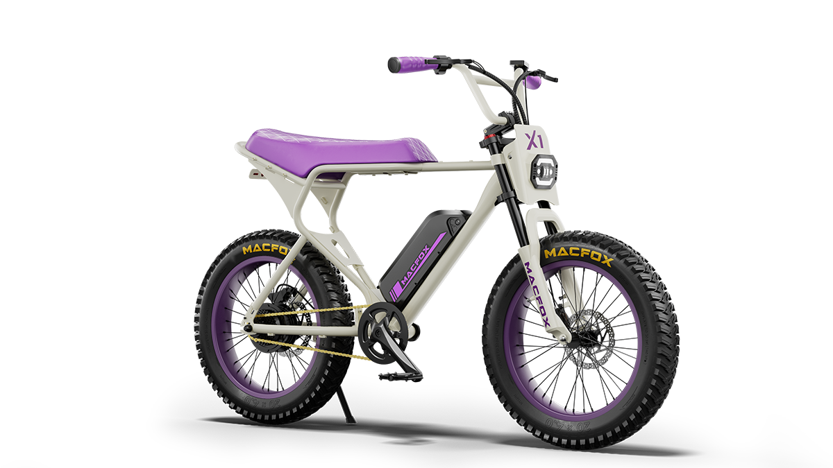 Macfox Light Module Macfox X1S x Bs.zay - Ultimate Custom Moped Style Electric Bike
