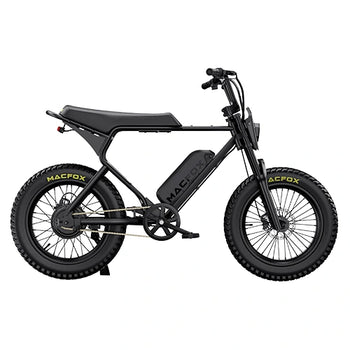 e bike fully fox Macfox X1S Youth Electric Bike | 20"x4" Fat Tire Ebike, Peak 750W, 20MPH Max Speed