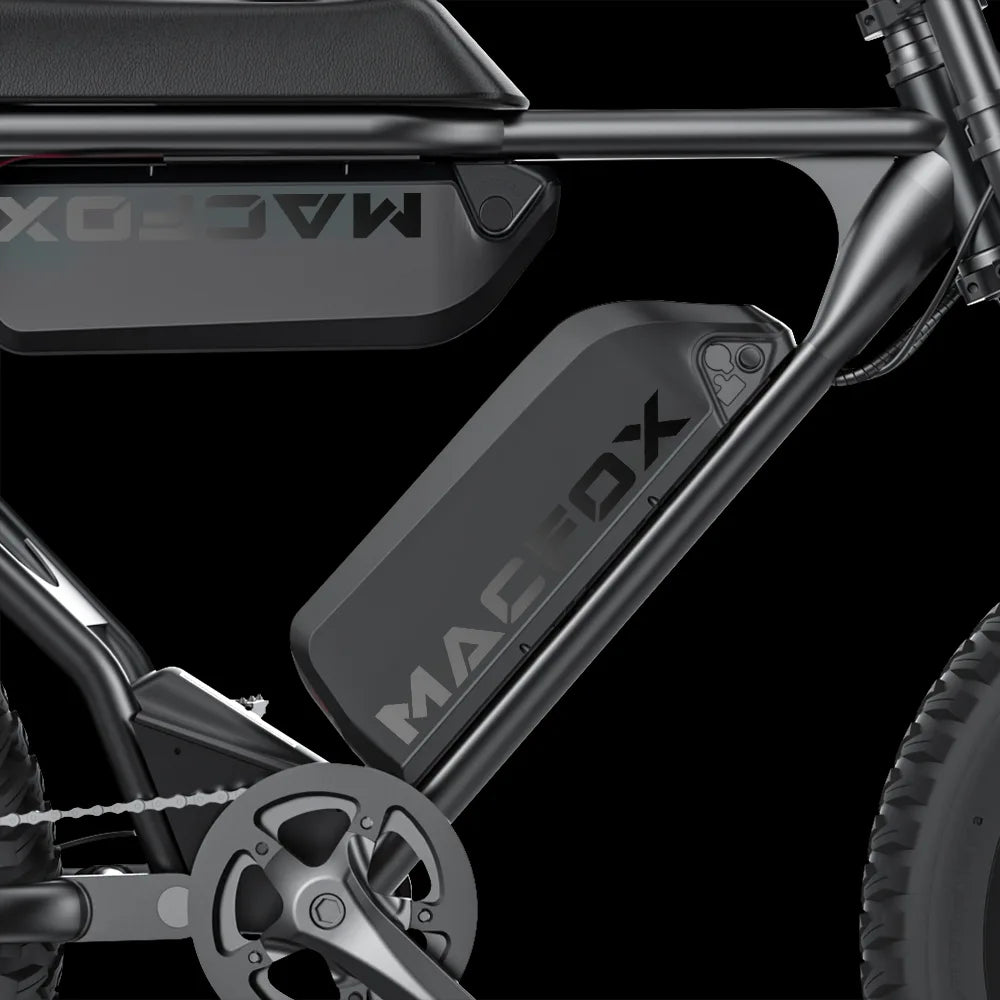 According to laboratory tests conducted by our engineers, with an average rider weight and cruising steadily in second gear on paved roads—the X2 can achieve up to 40 miles of range with a single battery, and up to 80 miles with dual batteries.