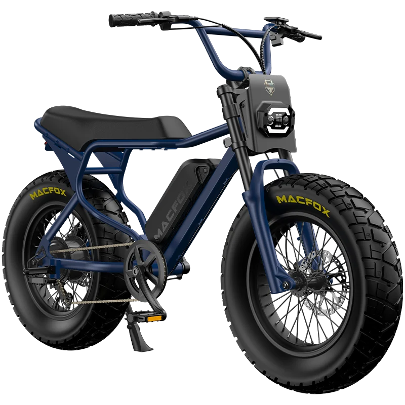 Macfox X7 electric bike blue single battery - versatile commuter eBike